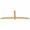Ekena Millwork Bellingham Timber Gable Bracket, Western Red Cedar, 108"W x 45"H x 1 1/2"D x 5 1/2"F, 10/12 Pitch GBW108X45X0206BEL00SWR - alternate 4